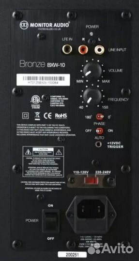 Сабвуфер Monitor Audio BXW10