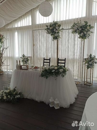 Свадьбы, банкета, фотозона, план рассадки