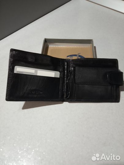 Портмоне кожаное мужское новое