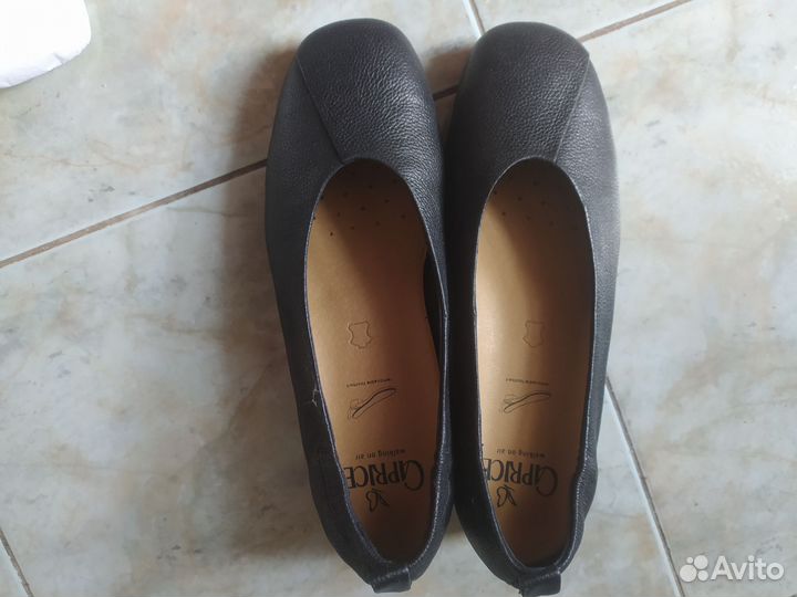 Балетки натуральная кожа 38