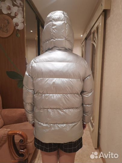 Серебряная женская куртка 44-46-48 размера