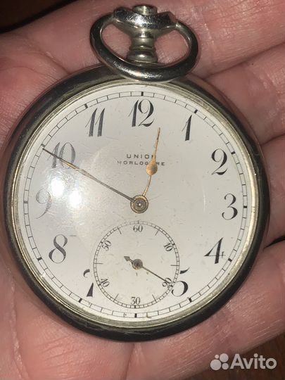 Часы 1930-е Union horlogere Швейцария на ходу