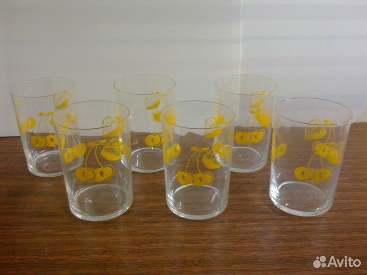 Стаканы тонкостенные, новые, Чехия, винтаж, 1970-е