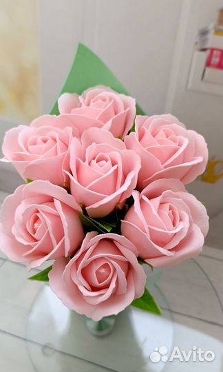 Букет из мыльных цветов