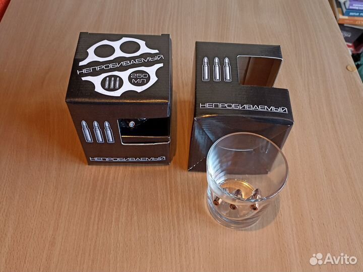 Стакан для виски с с 3-мя пулями