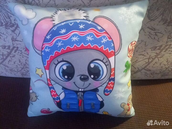 Подушка новогодняя