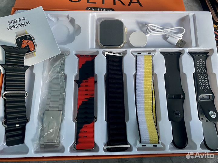 Смарт часы Apple watch 8 Ultra набор 7в1