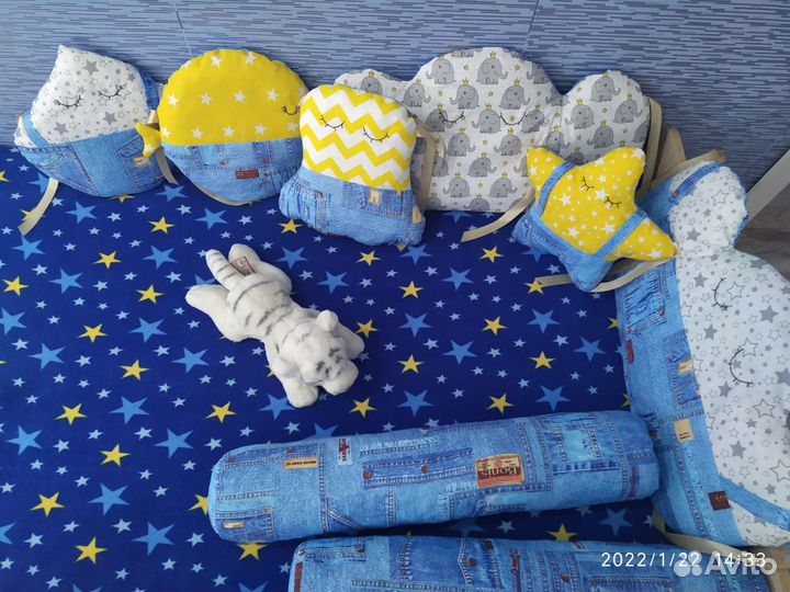 Бортики в кроватку новые