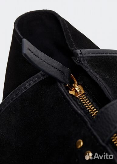 Сумка женская натуральная кожа черная