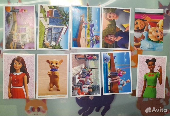 Барби наклейки