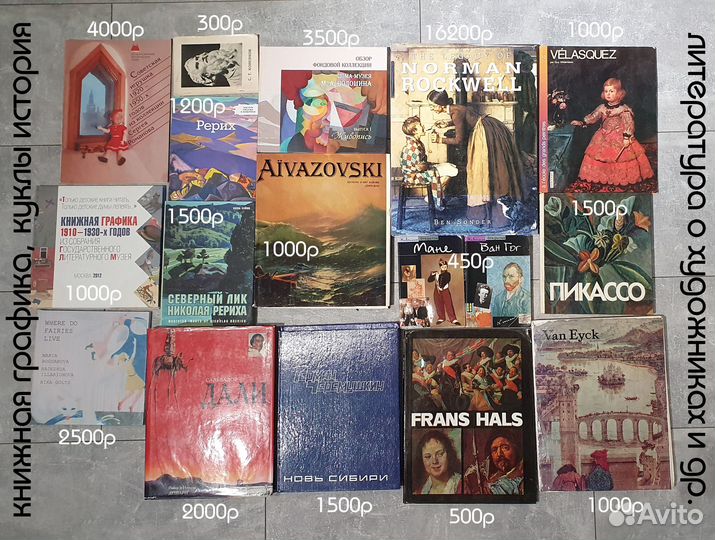 Книги по искусству и живописи редкие 80 шт