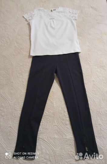 Сарафан и брюки на девочку 128 размер