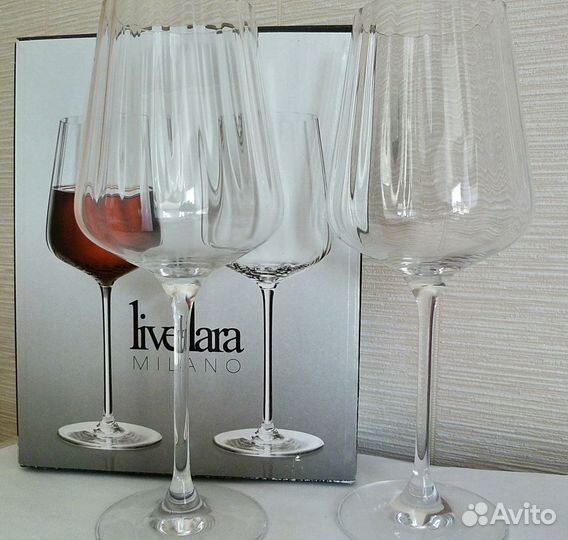 Бокалы фужеры Livellara Milano для красного вина