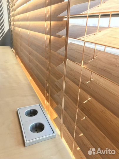 Жалюзи деревянные с пультом ду