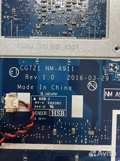 Материнская плата на Lenovo 110-17ACL NM-A911