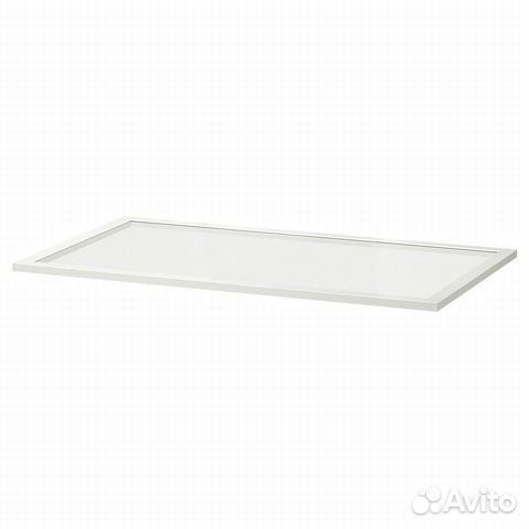 Полка стеклянная белая IKEA комплимент (шкаф пакс)
