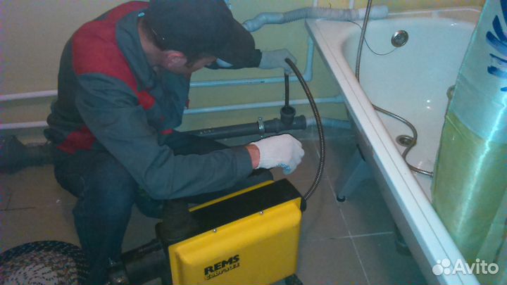 Прочистка канализации Устранение засоров Сантехник