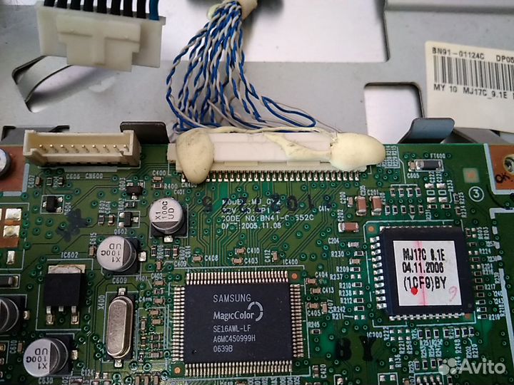 Монитор samsung 710N с неисправной матрицей