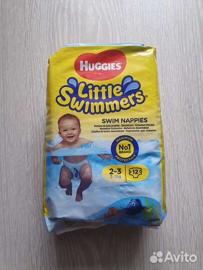Подгузники-трусики для плавания 2-3