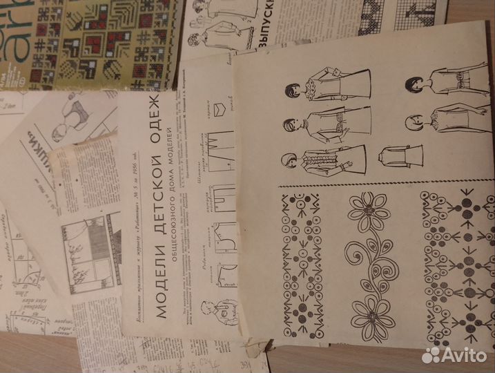 1956 - 1980 е гг. Выкройки, чертежи из Работницы