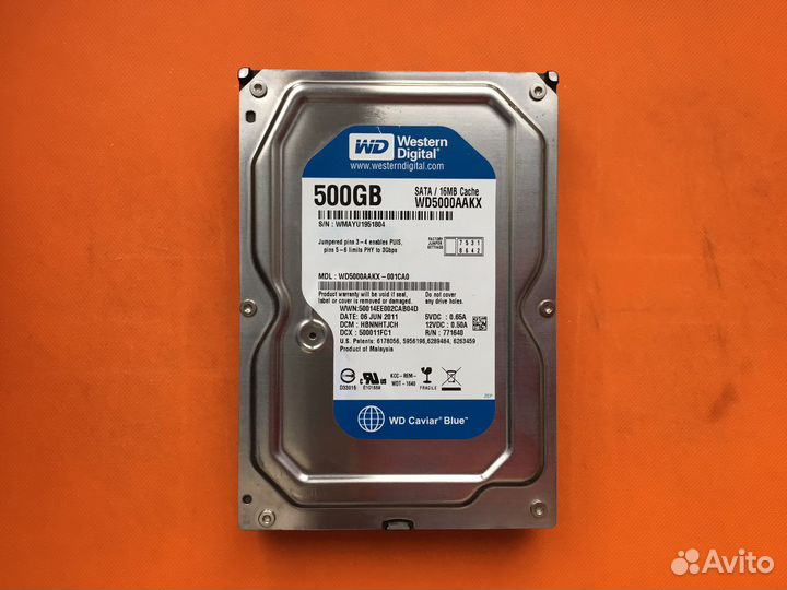 HDD от 80gb до 1Tb SATA 2.5-3.5