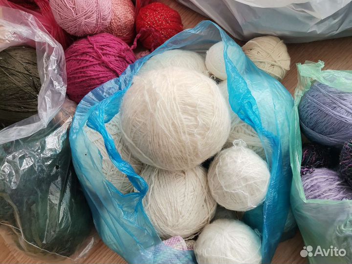 Нитки, махер, шерсть, акрил