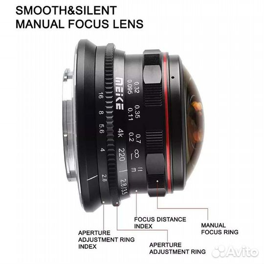 Объектив meike 3.5 Fisheye