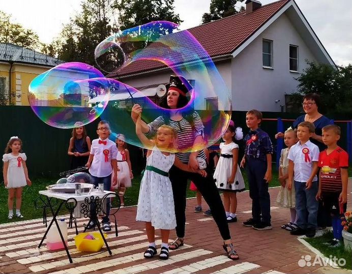 Шоу мыльных пузырей