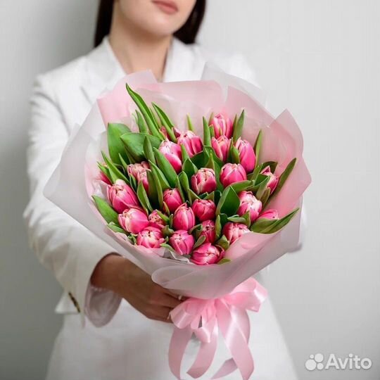 Тюльпан пионовидный,букет тюльпанов