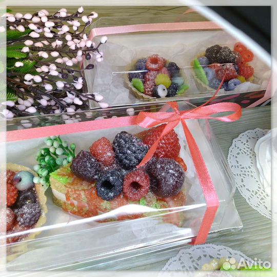 Пирожные из мыла ручной работы