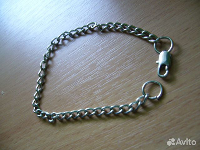 Цепочка металлическая с замочком 23см, сплав