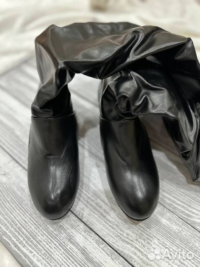 Сапоги черные весна осень 36 размер