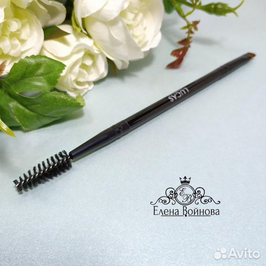 Кисти для бровей двойные с щеточкой