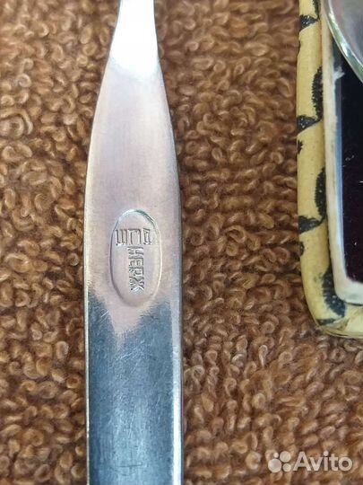 Набор чайных ложек, эмаль, нержавейка, СССР