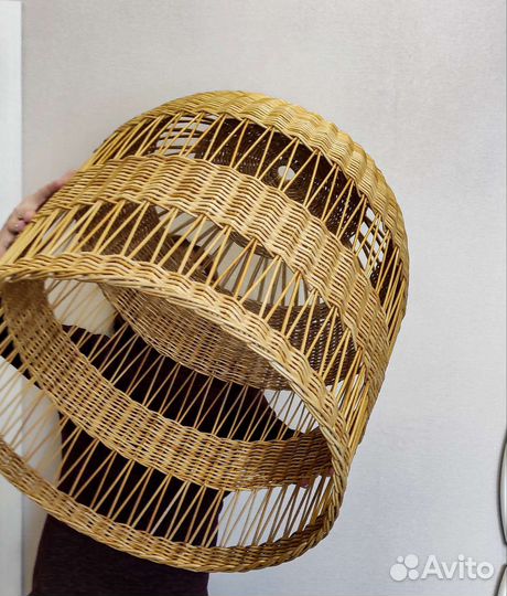 Плетенный абажур