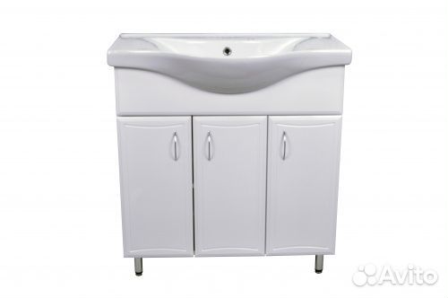 Тумба с раковиной Loranto Коралл 80 напольная 3 д