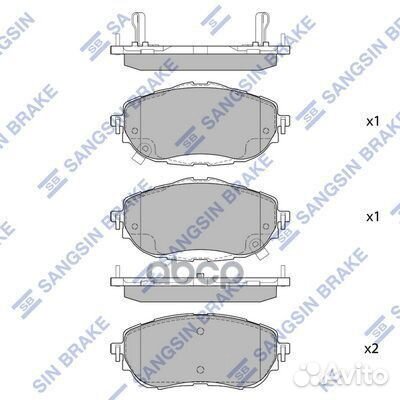 Колодки торм.дисковые Hi-Q toyota auris (NZE18)