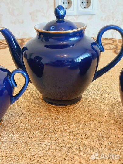 Чайный сервиз кобальт лфз СССР
