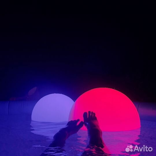 Беспроводные светильники Полусфера 50 см RGB IP156