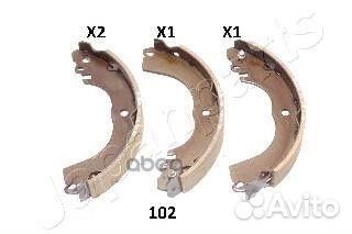 Колодки торм.бар.nissan tiida GF-102AF Japanparts