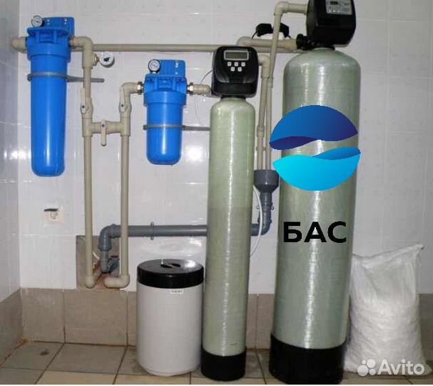 Очистка воды со скважины от железо, жесткости