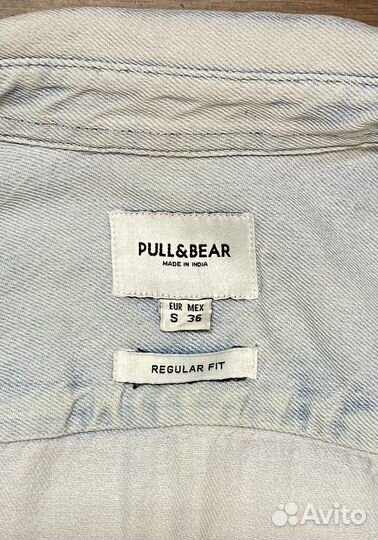 Джинсовая рубашка Pull&Bear