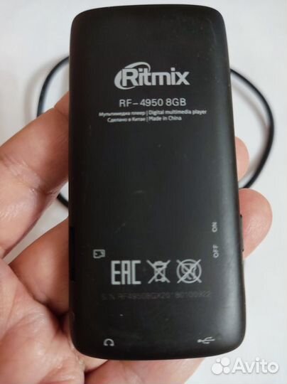 MP3 плеер ritmix RF-4950 черный