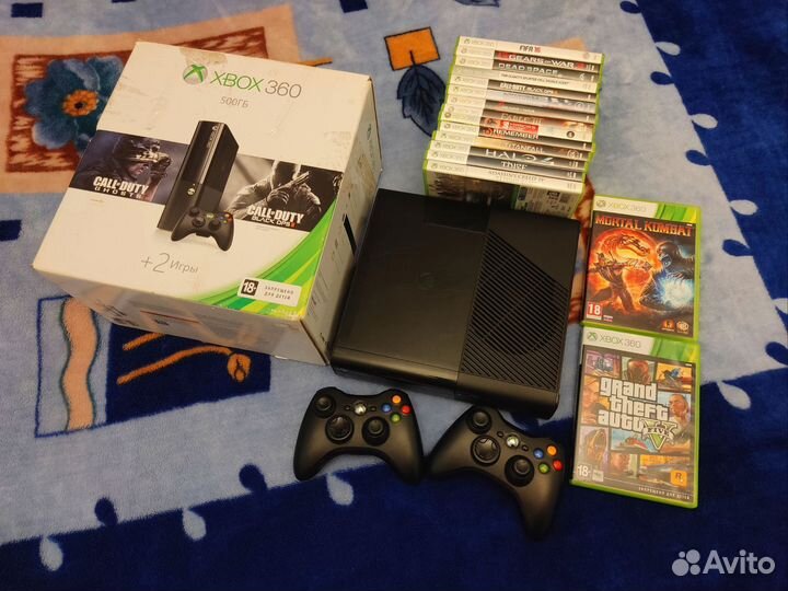 Xbox 360E 500GB много дисков супер комплект