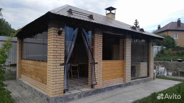 Мягкие окна для беседки и веранды