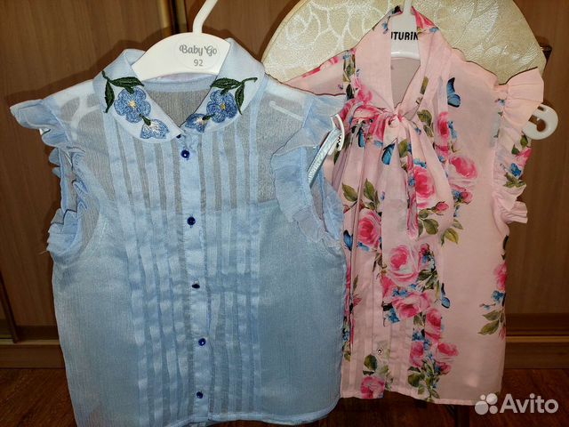 Блузки на девочку 104-110