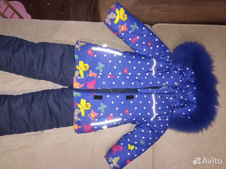 Зимний костюм для девочки 116