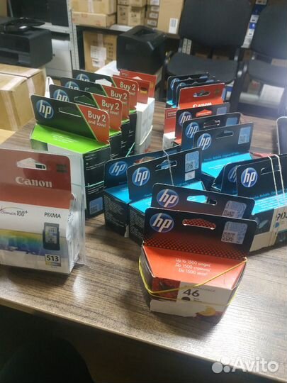Оригинальные струйные картриджи HP и canon список