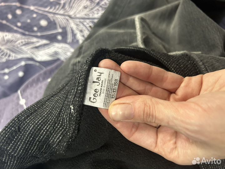 Джинсы утепленные на мальчика 12/13 158