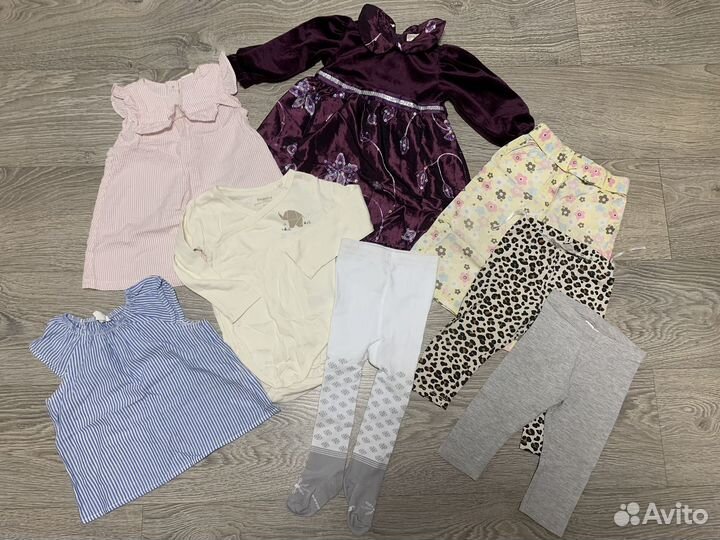 Вещи H&M пакетом на девочку 74